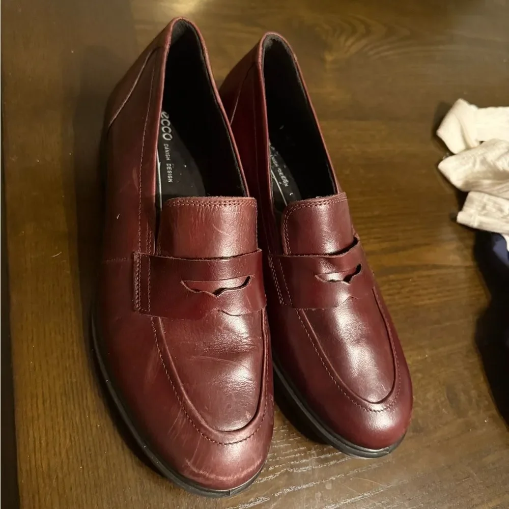 ECCO Leather Loafer SIZE 8.5 - Picture 7 of 12